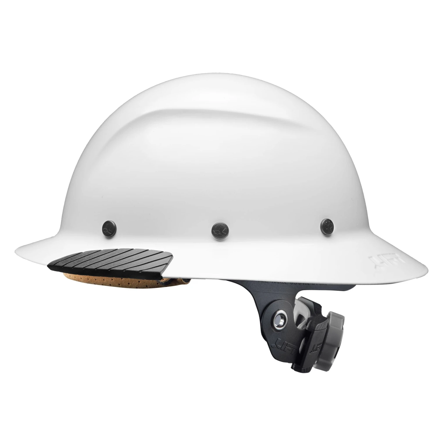 DAX Carbon Fiber White Full Brim Hardhat 3 DAX Carbon Fiber White Full Brim Hardhat