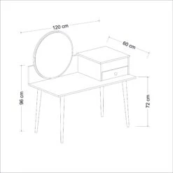 Designer Schminktisch Angel Inkl. Spiegel 18 Designer Schminktisch Angel Inkl. Spiegel -Safety Gear World 382NRC1901 11