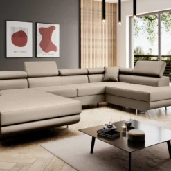 Designer Sofa Lago Mit Schlaf - Und Klappfunktion In Kunstleder -Safety Gear World Baidani220221CataniaSofaSoftis33side