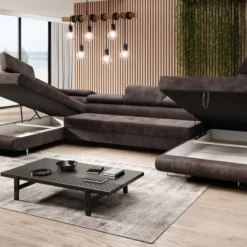 Next Designer Sofa Taormina Mit Schlaf- Und Klappfunktion In Cord -Safety Gear World Baidani220301TaorminaSofafunction2Poso006brown