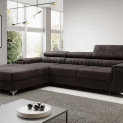 Designer Sofa Melinda Mit Schlaf- Und Klappfunktion -Safety Gear World Baidani230212GraysonMonolith29sideL