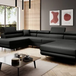 Designer Sofa Lago Mit Schlaf - Und Klappfunktion In Kunstleder -Safety Gear World Baidani 22 02 21 Catania Sofa Softis 11 side
