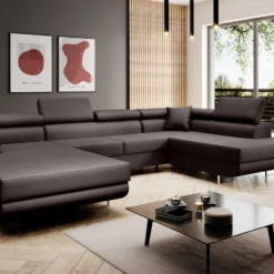 Designer Sofa Lago Mit Schlaf - Und Klappfunktion In Kunstleder -Safety Gear World Baidani 22 02 21 Catania Sofa Softis 66 side