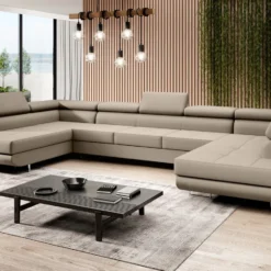 Designer Sofa Taormina Mit Schlaf- Und Klappfunktion In Kunstleder -Safety Gear World Baidani 22 03 01 Taormina Sofa Softis 33 side
