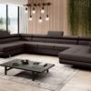 Designer Sofa Taormina Mit Schlaf- Und Klappfunktion In Kunstleder -Safety Gear World Baidani 22 03 01 Taormina Sofa Softis 66 side
