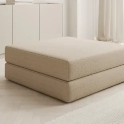 Beistellhocker Lazy In Bouclé -Safety Gear World Baidani 25 03 29 Omhu sofa Pouf side Quelle 02