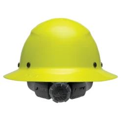 DAX Full Brim Hard Hat - Hi-Viz -Safety Gear World HDF 18HV dax fb hiviz yellow lux back