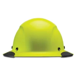 DAX Full Brim Hard Hat - Hi-Viz -Safety Gear World HDF 18HV dax fb hiviz yellow lux front