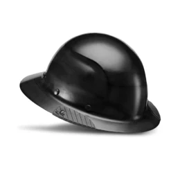 CSA Certified DAX Full Brim Hard Hat - Black -Safety Gear World HDF 23KCA dax fb black lux 3qtr right