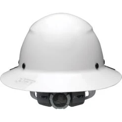 CSA Certified DAX Full Brim Hard Hat - White -Safety Gear World HDF 23WCA dax fb white lux back