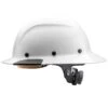DAX White Carbon Full Brim Hard Hat -Safety Gear World HDF 24CWG DAX FB White Carbon Print Gloss side