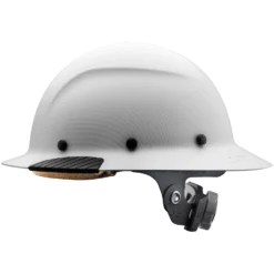DAX White Carbon Full Brim Hard Hat -Safety Gear World HDF 24CWM DAX FB White Carbon Print Matte side