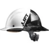 DAX Carbon Fiber Camo Full Brim Hardhat -Safety Gear World HDF50C 20CK Full Brim 5050 Black Camo Gloss side left