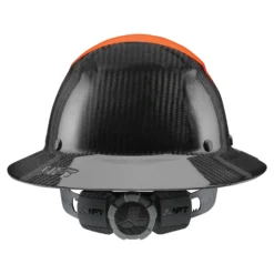 DAX Fifty 50 Carbon Fiber Full Brim Hardhat 14 DAX Fifty 50 Carbon Fiber Full Brim Hardhat -Safety Gear World HDF50C 19OC dax fb fifty50 orange left lux back