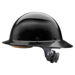 DAX Full Brim Hard Hat 17 DAX Full Brim Hard Hat -Safety Gear World HDF 17KG dax fb black lux left side