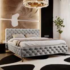 Designer Polsterbett Sienna In Samt Ohne Stauraum 20 Designer Polsterbett Sienna In Samt Ohne Stauraum -Safety Gear World Paros05