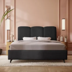 Designer Polsterbett Mirella In Samt Ohne Stauraum -Safety Gear World WIZ1 DS STYLE ZAM 17 2