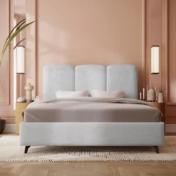 Designer Polsterbett Mirella In Samt Ohne Stauraum -Safety Gear World WIZ1 DS STYLE ZAM 17 4