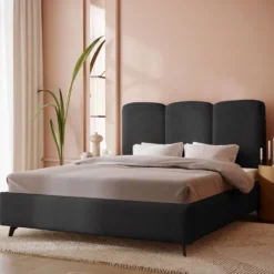 Designer Polsterbett Mirella In Samt Ohne Stauraum -Safety Gear World WIZ2 DS STYLE ZAM 17 2