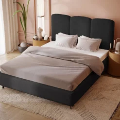 Designer Polsterbett Mirella In Samt Ohne Stauraum -Safety Gear World WIZ3 DS STYLE ZAM 17 2