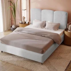 Designer Polsterbett Mirella In Samt Ohne Stauraum -Safety Gear World WIZ3 DS STYLE ZAM 17 4