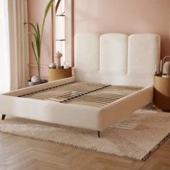 Designer Polsterbett Mirella In Samt Ohne Stauraum -Safety Gear World WIZ4 DS STYLE ZAM 17