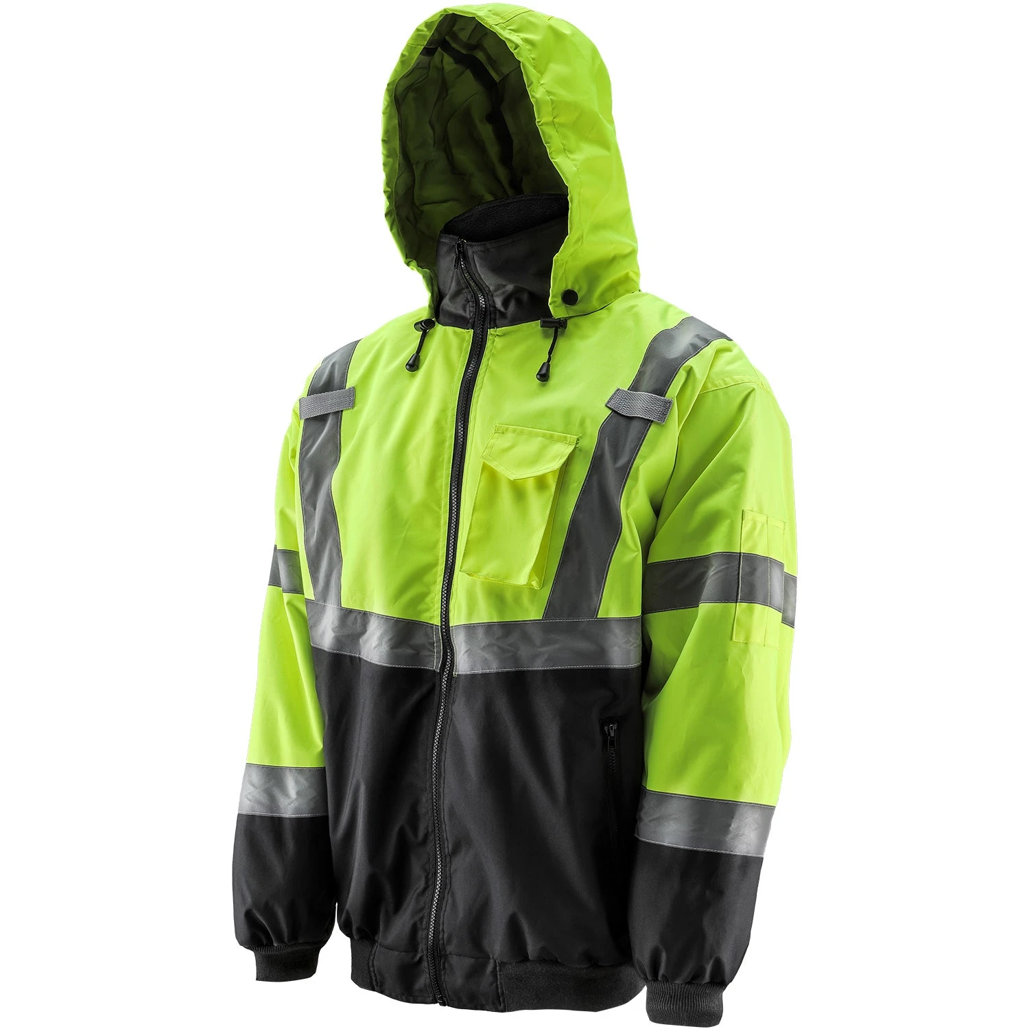 Hi-Viz Yellow Bomber Jacket 3 Hi-Viz Yellow Bomber Jacket