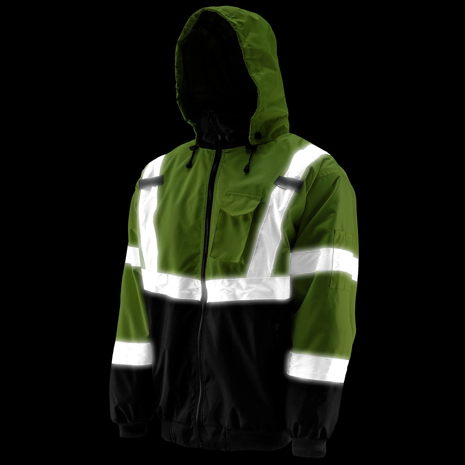 Hi-Viz Yellow Bomber Jacket 5 Hi-Viz Yellow Bomber Jacket - Image 3