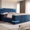 Boxspringbett Carlotta Mit LED, Stauraum Und USB (Samt)