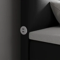 Boxspringbett Citaro Mit USB Und Stauraum -Safety Gear World boxspringbett citaro mit usb und stauraum 417726