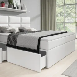 Boxspringbett Citaro Mit USB Und Stauraum -Safety Gear World boxspringbett citaro mit usb und stauraum 508379