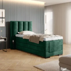 Boxspringbett Liano Samt 90x200 Elektrisch Verstellbar -Safety Gear World boxspringbett elektrisch verstellbar liano 90x200 401429