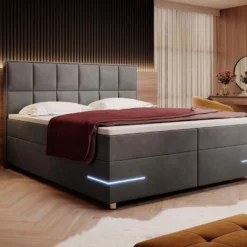 Boxspringbett Lea Mit LED (Samt) 30 Boxspringbett Lea Mit LED (Samt) -Safety Gear World boxspringbett lea mit led samt 259326