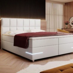 Boxspringbett Milano Mit LED (Kunstleder) 21 Boxspringbett Milano Mit LED (Kunstleder) -Safety Gear World boxspringbett milano mit led kunstleder 100896