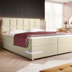 Boxspringbett Milano Mit LED (Kunstleder) 20 Boxspringbett Milano Mit LED (Kunstleder) -Safety Gear World boxspringbett milano mit led kunstleder 199148