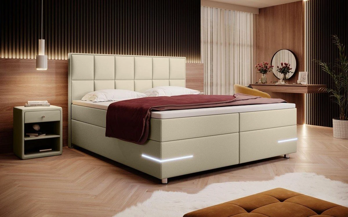 Boxspringbett Milano Mit LED (Kunstleder) 7 Boxspringbett Milano Mit LED (Kunstleder) - Image 5