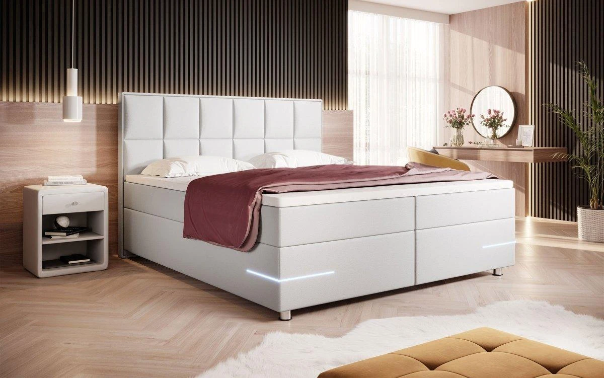 Boxspringbett Milano Mit LED (Kunstleder) 10 Boxspringbett Milano Mit LED (Kunstleder) - Image 8