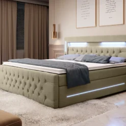 Boxspringbett Moonlight Mit LED, USB Und Stauraum