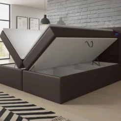 Boxspringbett Reposito Mit LED, USB Und Stauraum -Safety Gear World boxspringbett reposito mit led usb und stauraum 192831