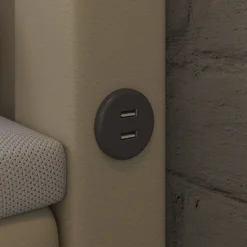 Boxspringbett Reposito Mit LED, USB Und Stauraum -Safety Gear World boxspringbett reposito mit led usb und stauraum 585393