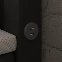 Boxspringbett Rinori Mit LED, USB Und Stauraum -Safety Gear World boxspringbett rinori mit led usb und stauraum 335422