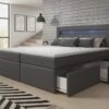 Boxspringbett Rinori Mit LED, USB Und Stauraum -Safety Gear World boxspringbett rinori mit led usb und stauraum 498344