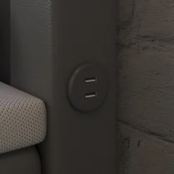 Boxspringbett Rinori Mit LED, USB Und Stauraum -Safety Gear World boxspringbett rinori mit led usb und stauraum 947709