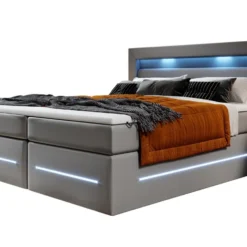 Boxspringbett Sevilla Mit LED Und Stauraum -Safety Gear World boxspringbett sevilla mit led und stauraum 492832