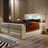 Boxspringbett Sevilla Mit LED Und Stauraum -Safety Gear World boxspringbett sevilla mit led und stauraum 592297