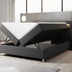 Boxspringbett Tesero Mit USB, RGB Und Stauraum -Safety Gear World boxspringbett tesero mit usb rgb und stauraum 113584