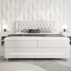 Boxspringbett Verdino Mit RGB, USB Und Stauraum 28 Boxspringbett Verdino Mit RGB, USB Und Stauraum -Safety Gear World boxspringbett verdino mit rgb usb und stauraum 217039