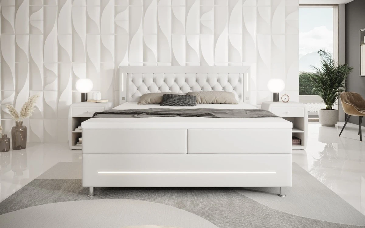 Boxspringbett Verdino Mit RGB, USB Und Stauraum 9 Boxspringbett Verdino Mit RGB, USB Und Stauraum - Image 7