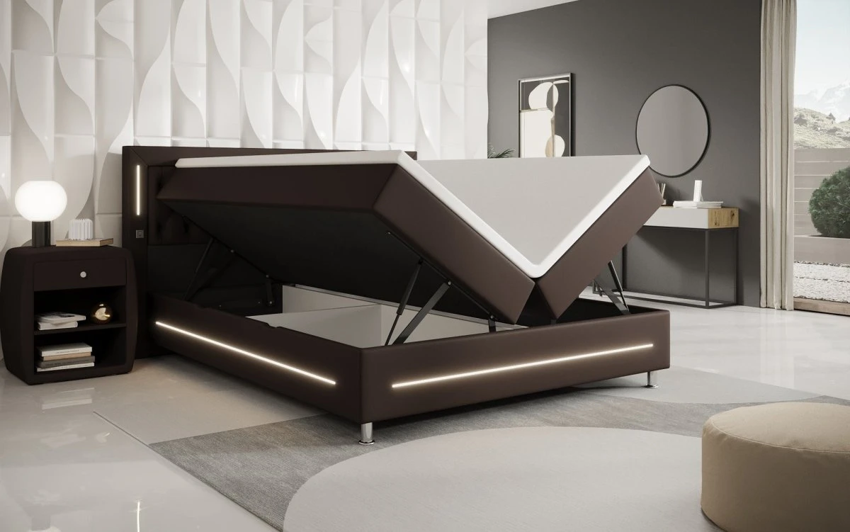 Boxspringbett Verdino Mit RGB, USB Und Stauraum 20 Boxspringbett Verdino Mit RGB, USB Und Stauraum - Image 18