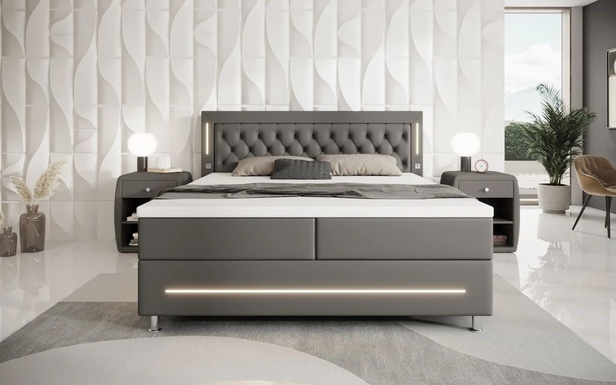 Boxspringbett Verdino Mit RGB, USB Und Stauraum 17 Boxspringbett Verdino Mit RGB, USB Und Stauraum - Image 15